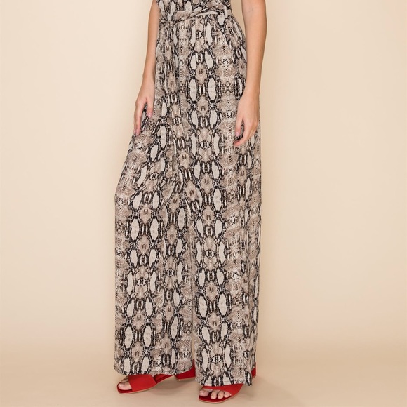 NWT Snakeprint Crossback Midi Jumpsuit - Picture 6 of 6